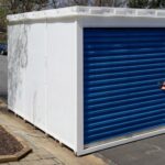 Temporary,Storage,Unit,At,Curbside,In,Residential,Neighborhood.