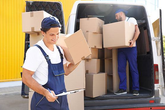 Clean McKenzie Moving truck with professional movers ready for a job